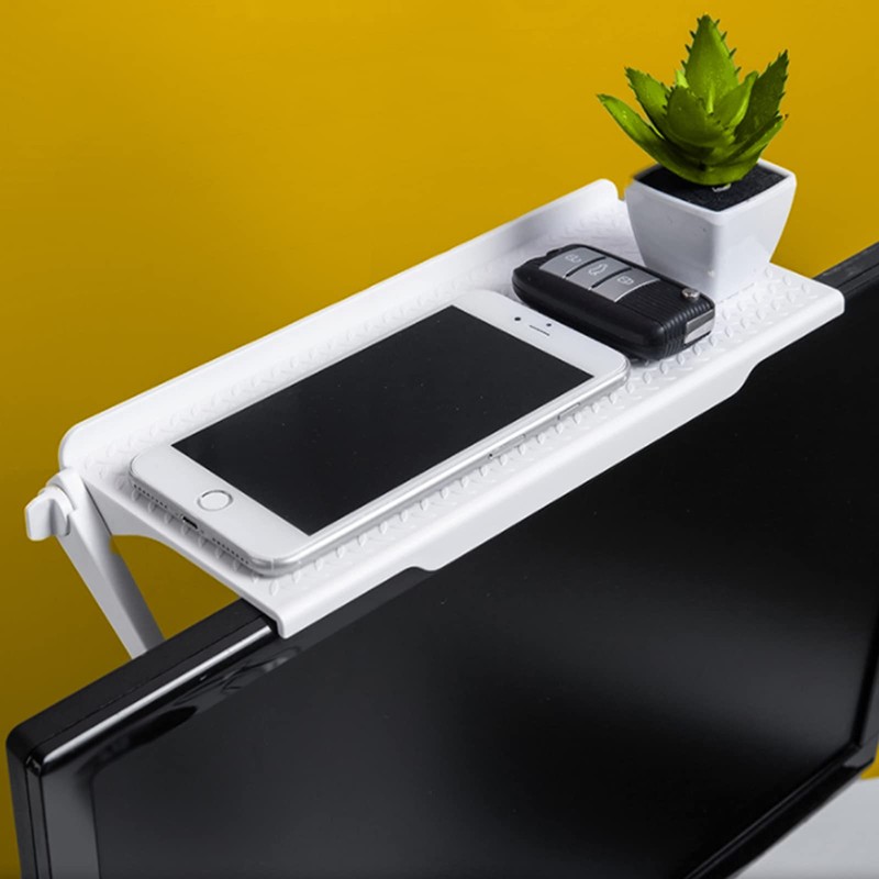 2 x Monitor TV Top Shelf, Display Holder for Flat