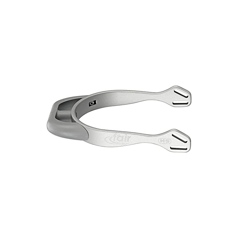 Sprenger fairRider spores made of silver aluminium, light and anodised,