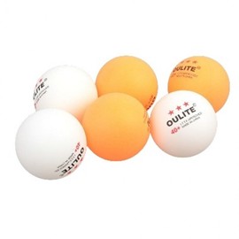 6-Pack Table Tennis Training Balls Match 3ea