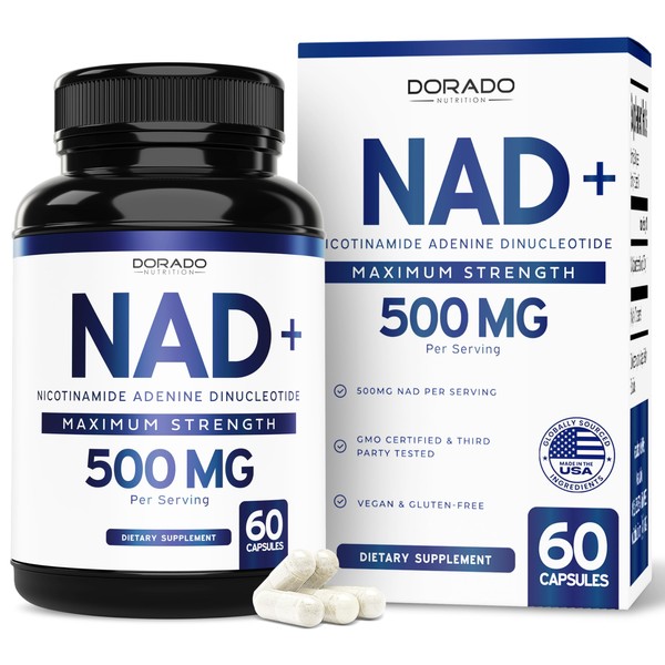 NAD Supplement (500mg Per Serving) NAD+Supplement Nicotinamide Adenine Dinucleotide for