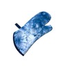 Blue Quilted Hand Dyed Fabric Oven Mitt