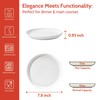 Sweese Dessert Plates, 7.8 Inch Porcelain Round Salad Plates Set