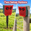 Solar Motion Sensor Alarm with Dog Barking & Gunshot Sounds
