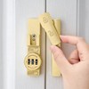 INIRET Gold 180 Degree Barn Door Lock,Mechanical Password Lock,Flip Latch