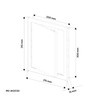 Miratic Inspection Flap White ABS Material (20 x 30 cm)