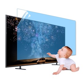 XRRX 43-65 Inch TV Screen Protector, Frosted Matte Anti Glare Outdoor/Indoor Anti Blue LightDustproof Filter Film, Relieve Eye Strain and Sleep Better, for LCD、LED、4K OLED / 65in 1429x804mm