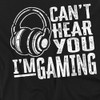 Popfunk Can't Hear You Gaming Women's T Shirt, Black, Medium