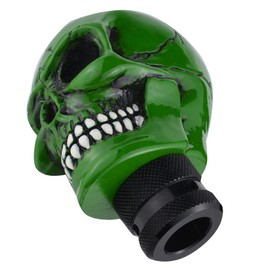 Padaodao Skull Shifter Knobs Devil Shift Knob Gear Stick Lever Grip Handle fit Most Manual Automatic Trucks SUV Cars, Green