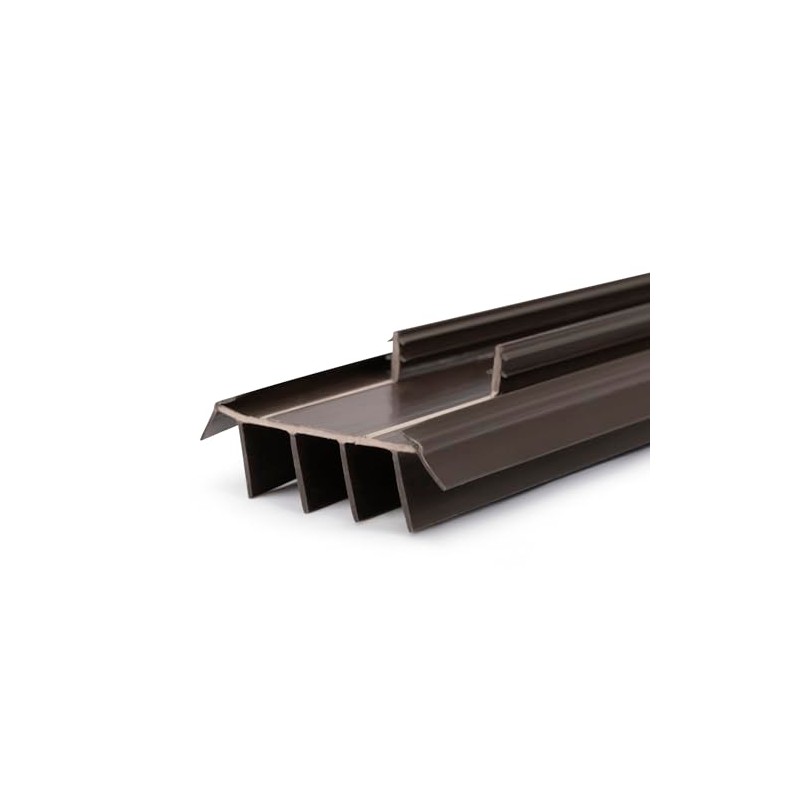 Barzen Vinyl Replacement Under Door Seal, Door Bottom with Fins