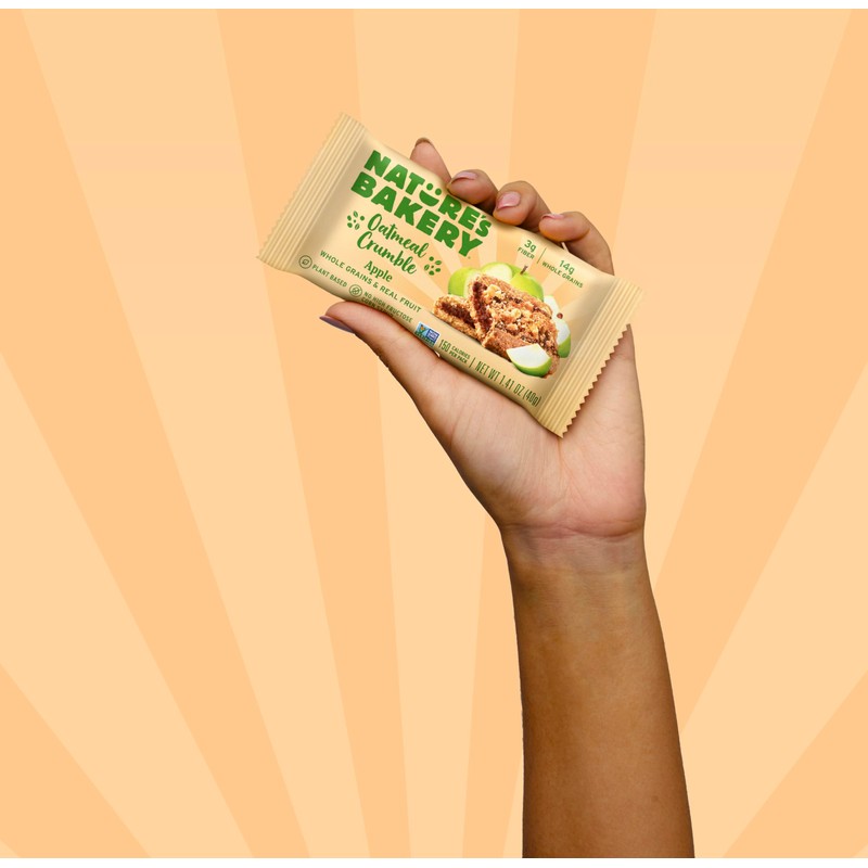 Nature's Bakery Oatmeal Crumble Apple Bars, 1.41 Oz, 6 Ct
