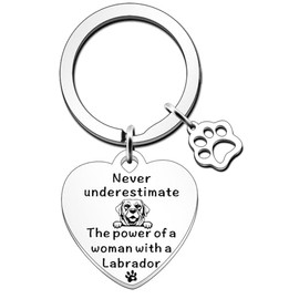 JETTOP Labrador Gifts for Women Labrador Dog Pet Lover Gift Labrador Dog Mum Gifts Keyring Gifts for Birthday Christmas Mothers Day Labrador Mum