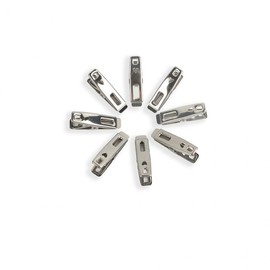 Stainless Steel Multipurpose Clips 20 pieces 2ea