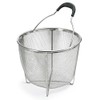 Polder 8 inch Strainer and Steamer Insert Basket, Stainless Steel,