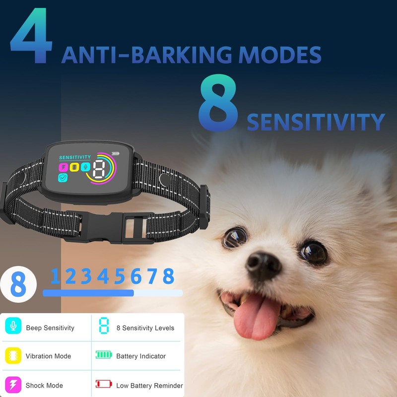 Bark Collar for Large Dogs, Anti Bark Collar for Medium