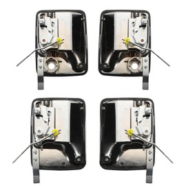 BDTKylin Chrome Exterior Door Handle fit for F250 F350 F450 F550 Super Duty Truck 1999-2016 Excursion 2000-2006 Outer Front and Rear Left Right Door Handles 7C3Z2522405AA FL 7C3Z2522404AA FR 4Pcs