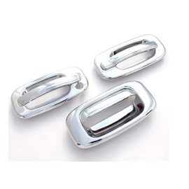 Chrome Door Handle and Tailgate Covers for 99-06 Chevy Silverado 1500 2500 3500 (2 DR)
