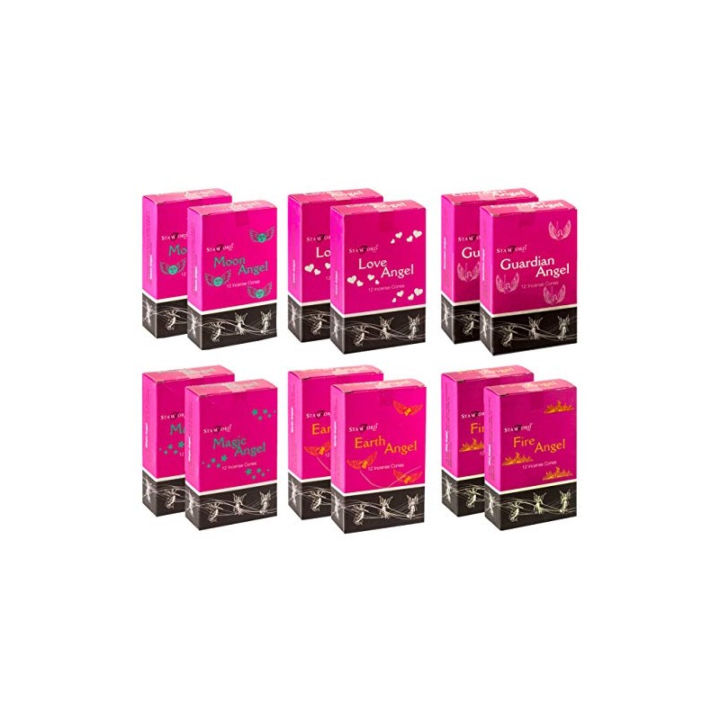 Stamford 37358 Angel Variety Set Incense Cones-12 Packs x 12