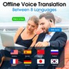 AI Language Translator Earbuds, OWS Real-Time Headphones Translator for 144
