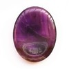 Manekieko Natural Amethyst Crystal Thumb Worry Stone, Stress Relax Healing