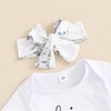 XIXIMAON Baby Girls Boys Coming Home Outfits Lettered Short Sleeve