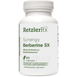 HormoneSynergy RetzlerRx® Berberine 5X 200mg. Berberine as Dihydroberberine* - (5X More Effective Than Berberine HCL)