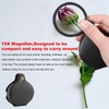 15X Small Magnifying Glass, 2PCS Pocket Magnifier Mini Folding Magnify
