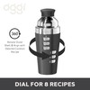 Oggi 23-Ounce Stainless Steel Cocktail Shaker, Black