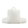 Pop Shop Dot Faux Fur Backrest Pillow, Ivory