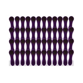 trendfinding 48 Clothes Pegs with Spiral Springs and Soft Grip Soft Grip Soft Touch Purple Anthracite