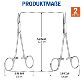 2 Piece Piercing Pliers Set, Self-Locking Piercing Pliers, Fishing Clamp with Sawtooth Design, Versatile Locking Pliers for DIY Crafts, Pet Care, Soldering