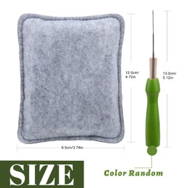 Namner Needle Felting Pad, Felting Mat with Felting Needles, Needle Felting Mat, Felting Needle and Mat, Needle Felt Tool Kit, Needle Felting Needles and Felting Pad, 4.9 * 6 Inches