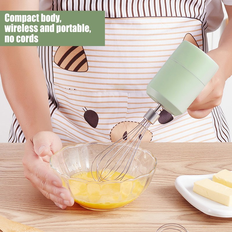 Electric Cordless Hand Mixer Small Household 3 Speed Changing Whisk