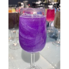 Snowy River Cocktail Sugar & Edible Glitter Pack - Naturally Colored Beverage Rimming Sugar for Cocktails, Margaritas, Drinks, 4oz Sugar & 4g Glitter (Purple)
