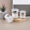 OSALADI 4pcs Airless Pump Jars: Empty Makeup Cosmetic Jar, Acrylic