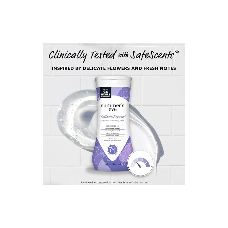 Summer's Eve Cleansing Wash, Delicate Blossom, 15 Oz
