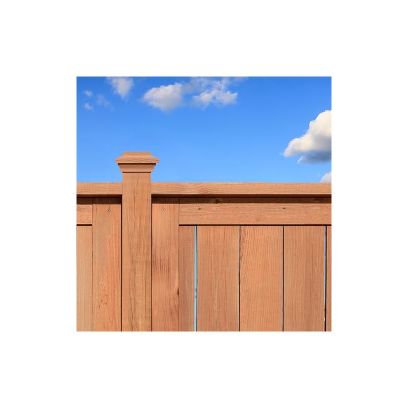 Island Redwood Slip Over Post Cap for 3-1/2 in. Post