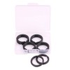 Shapenty 20mm/0.75 Inch Small Black Flat Metal Keychain Part Accessories Split Keyring Key Ring Chain Clip Holder (Black, 10PCS/Box)