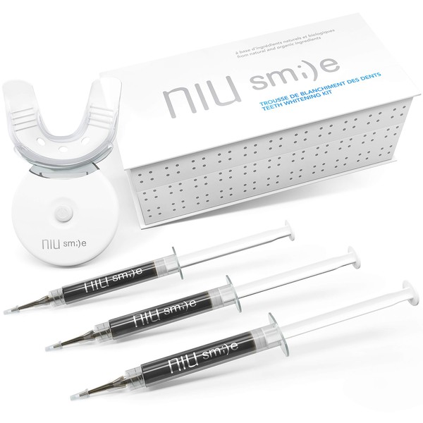 Niusmile Teeth Whitening Kit | Activated Charcoal and Coconut Oil | Non Sensitive, Natural and Organic | Mint Taste