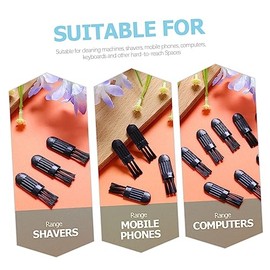 Nose Hair Trimmer Cleaning Brush Set 100pcs Mini Replacement Electric Shaver Cleaner for Beard and Hair Clippers Compact Size for Easy Use at Home or Travel
