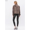 Vocal Womens Long Sleeve Animal Print Jacket (X-Large)