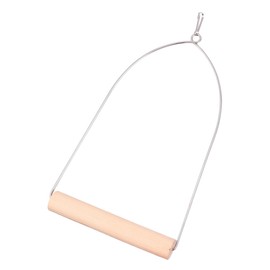 ORFOFE Hummingbird Swing Bird Durable Wooden Perch with Metal Frame for Parakeets Parrots Cockatiels Easy Installation for Bird Cages Garden Trees Enhances Balance Fun Playtime Experience