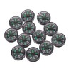 Outanaya 12pcs Compass Lightweight Navigation Tool for Hiking Camping and