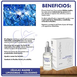 Lovy Care Pack Serum Celulas madre+ Liposomas+ Colageno+ Crema facial Acido Hialuronico Tonificante Regeneradora Hidractiva plus Reparacion Celular An
