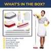 Shower Scrubber with Long Handle, Stiff Bristles Grout-Brush, Tub Scrub-Brush