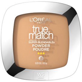 L’Oréal Paris L'Oreal Paris True Match Super Blendable Oil Free Foundation Powder, W5 Medium, 0.33 oz Packaging May Vary