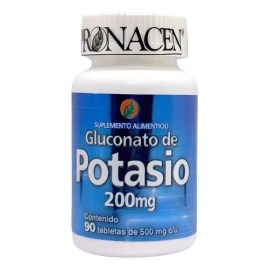 Gluconato De Potasio 90 Tabs 200 Mg Pronacen.                                                                                                         