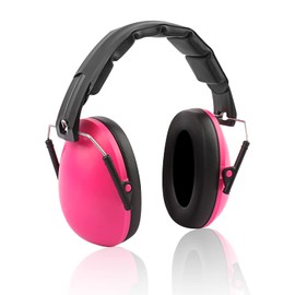 IVYRISE Good Sleep Kids Ear Safety Sound Insulation Earmuff Noise Resistance Ear Shield Foldable Headband for Working Shooting Hunting, Suit for Baby Toddlers Children, Red