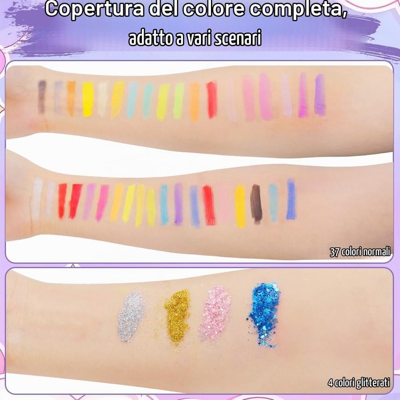 AYBUY Truccabimbi Trucco per Bambini, 31 Colori Trucco Viso Bambini
