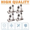 COC-LF 4 Pieces Boat Hook Holder Stainless Steel Spring Clamp