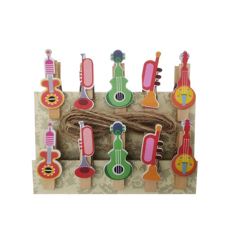 SaktopDeco 60 Counts Mini Wooden Clothespins Small Decorative Wood Peg